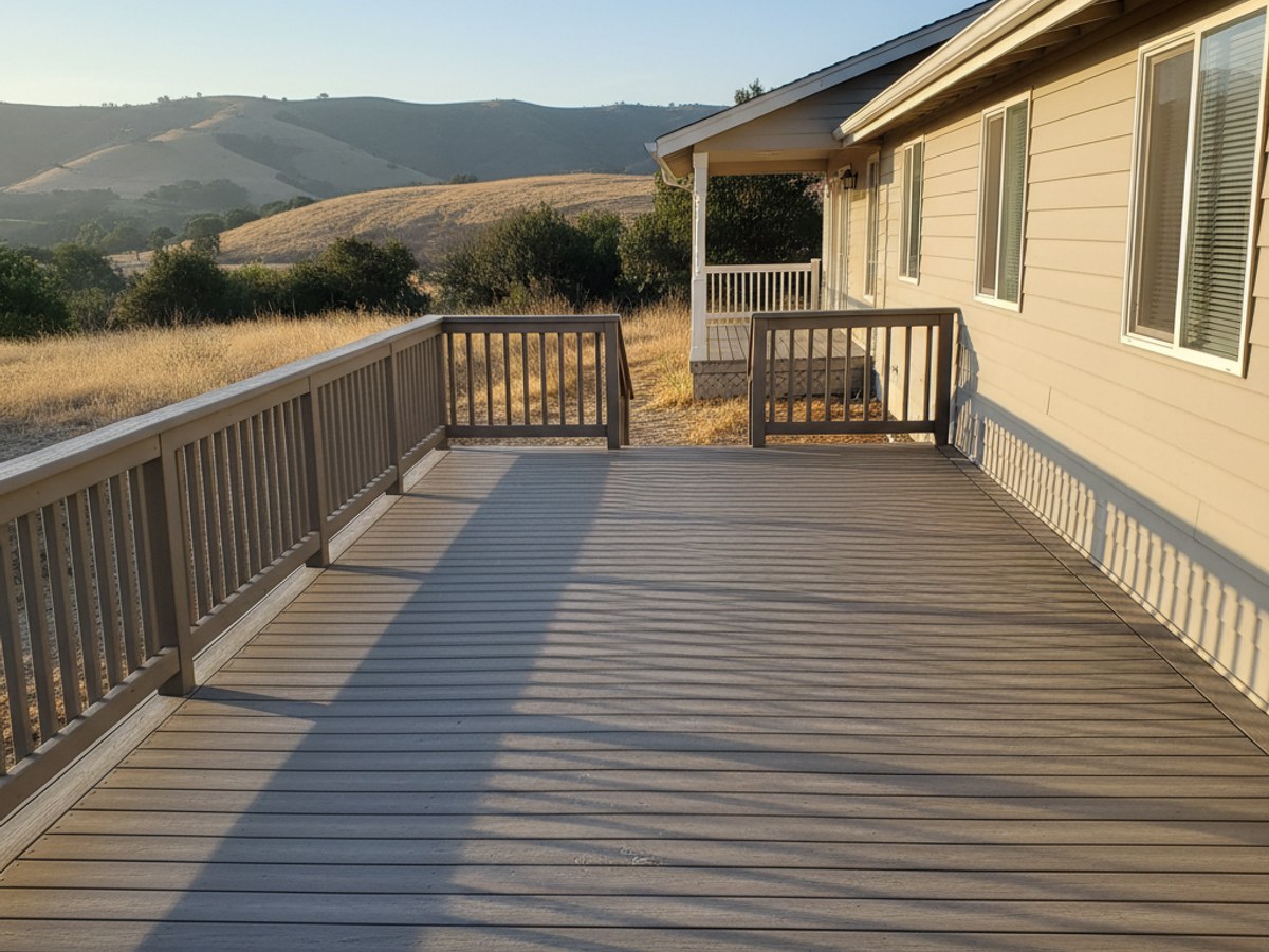 Elite Deck Solutions crew at work on a home in San Bernardino, CA